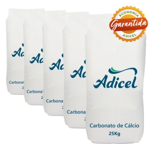 Kit 5 Carbonato de Cálcio - 25kg
