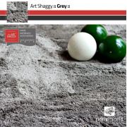 Tapete Art Shaggy Grey, Cinza, Lã de Seda 30mm 1,50 x 2,00m