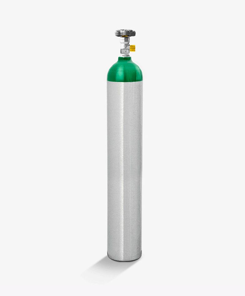 Cilindro Aluminio 4.6L para Oxigênio Medicinal com Válvula - Gaslive