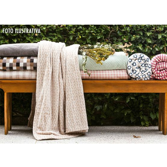 Cobertor Casal Microfibra Flannel Loft Estampado Delicate 1,80x2,20m Camesa