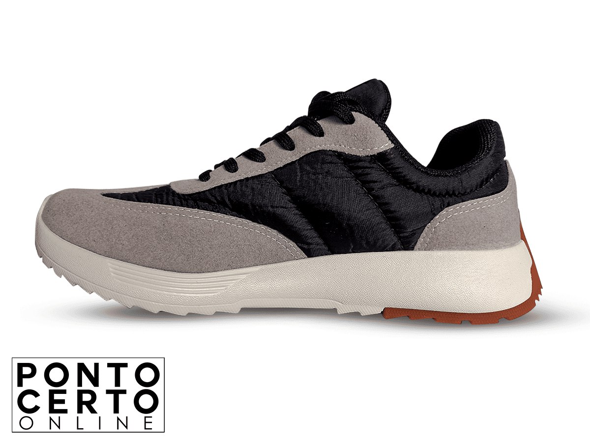 Sapato Casual Masc 4919101 Actvitta Preto / Cinza