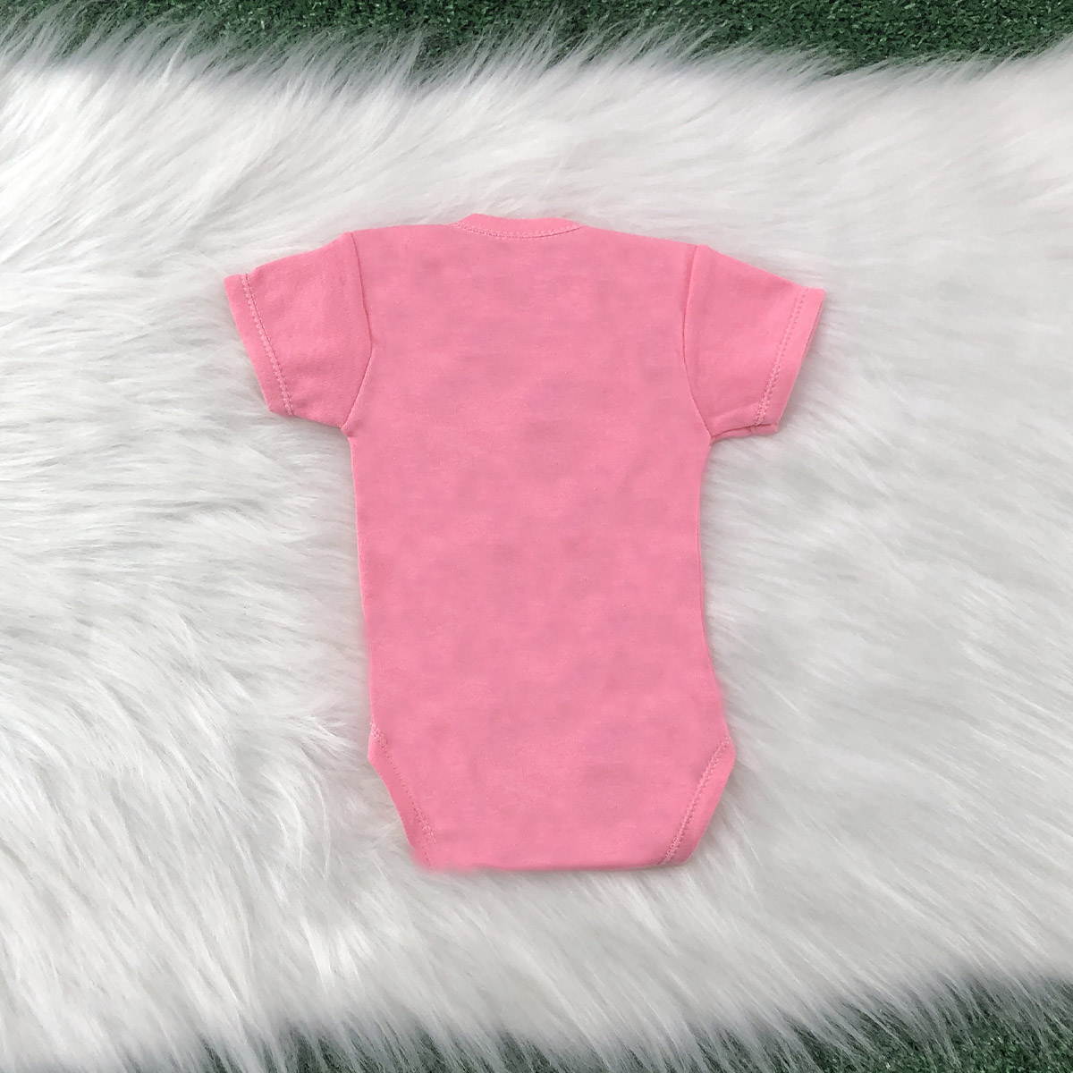Kit 3 Bodies Bebê 100% algodão manga curta liso para menina