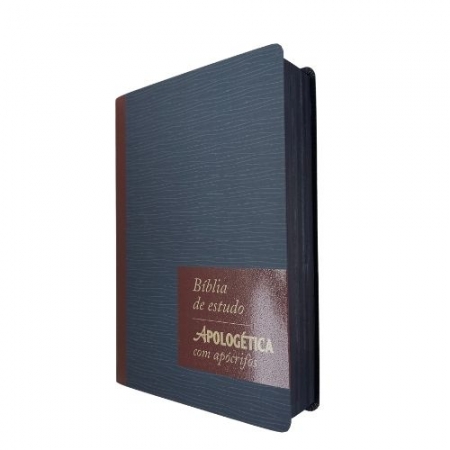 Bíblia Apologética Com Apócrifos - azul - 3ª Edição