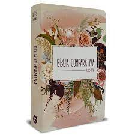 Bíblia Comparativa ARC/NVI - Flor de Henna - COM ÍNDICE E CAPA