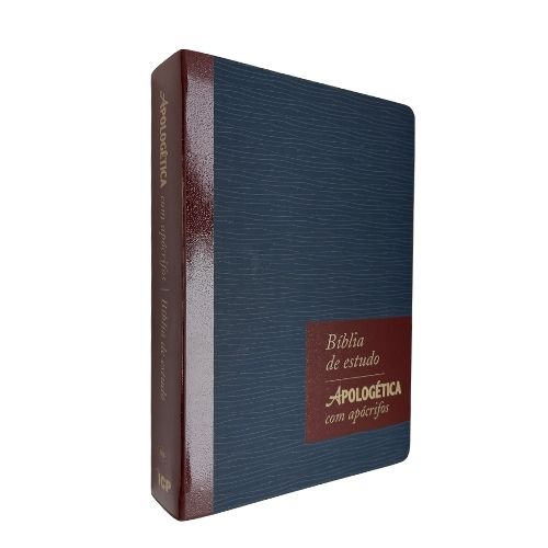 Bíblia Apologética Com Apócrifos - azul - 3ª Edição