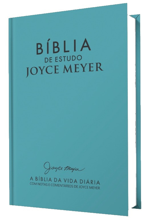 Bíblia de Estudo Joyce Meyer Azul - Letra Grande - Tifany