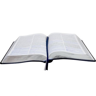 Bíblia de Estudo NTLH - Couro Bonded Azul Grande