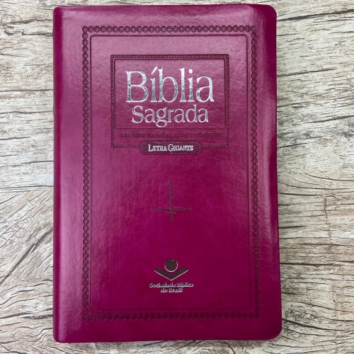 Bíblia Sagrada Letra Gigante - RC - Purpura Nobre