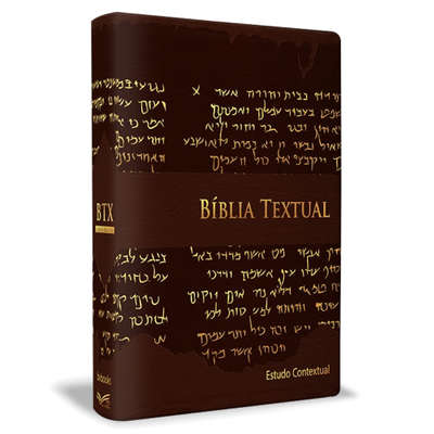 Bíblia Textual - Luxo Marrom Estudo contextual