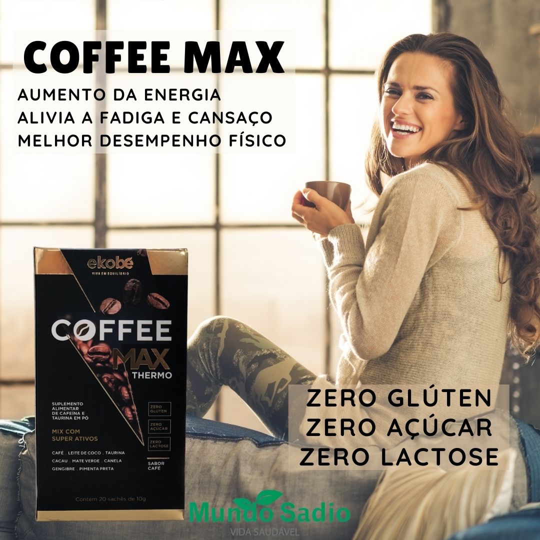COFFEE MAX THERMO (CAFÉ TERMOGÊNICO) 20 SACHÊS - EKOBÉ