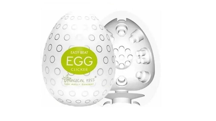 Ovo Masturbador Massageador Egg Magical Kiss para Homens e Mulheres - Unidade