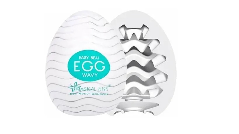 Ovo Masturbador Massageador Egg Magical Kiss para Homens e Mulheres - Unidade