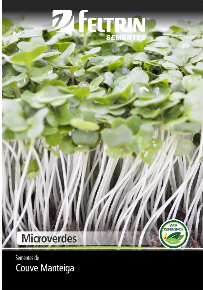 Microverde de Couve-Manteiga - contém 1 grama(s) de semente(s)