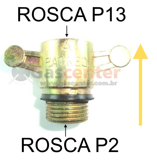 Adaptador Botijão P2 (Rosca Fina) - Ref. 00112