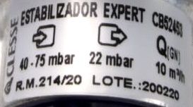 Estabilizador de Gás CLESSE - EXPERT 10m³/h - GN (Gás Natural) - CB52453 - Ref. 02467