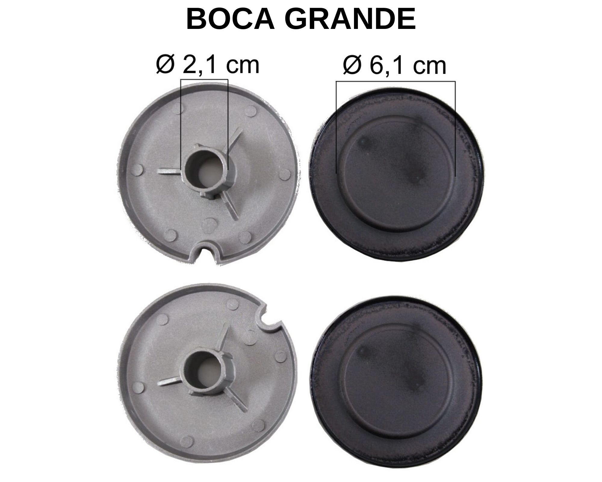 Kit Queimadores Fogão BRASTEMP/CONSUL 4 Bocas - Ref. KQFBC4B