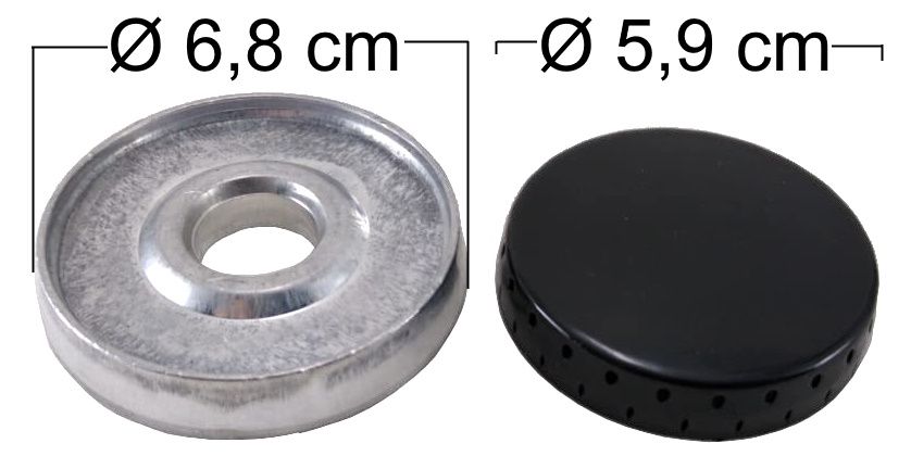 Queimador Completo DAKO LUNA Boca Pequena - Furo de Encaixe 2,4cm - Ref. QCDLBP