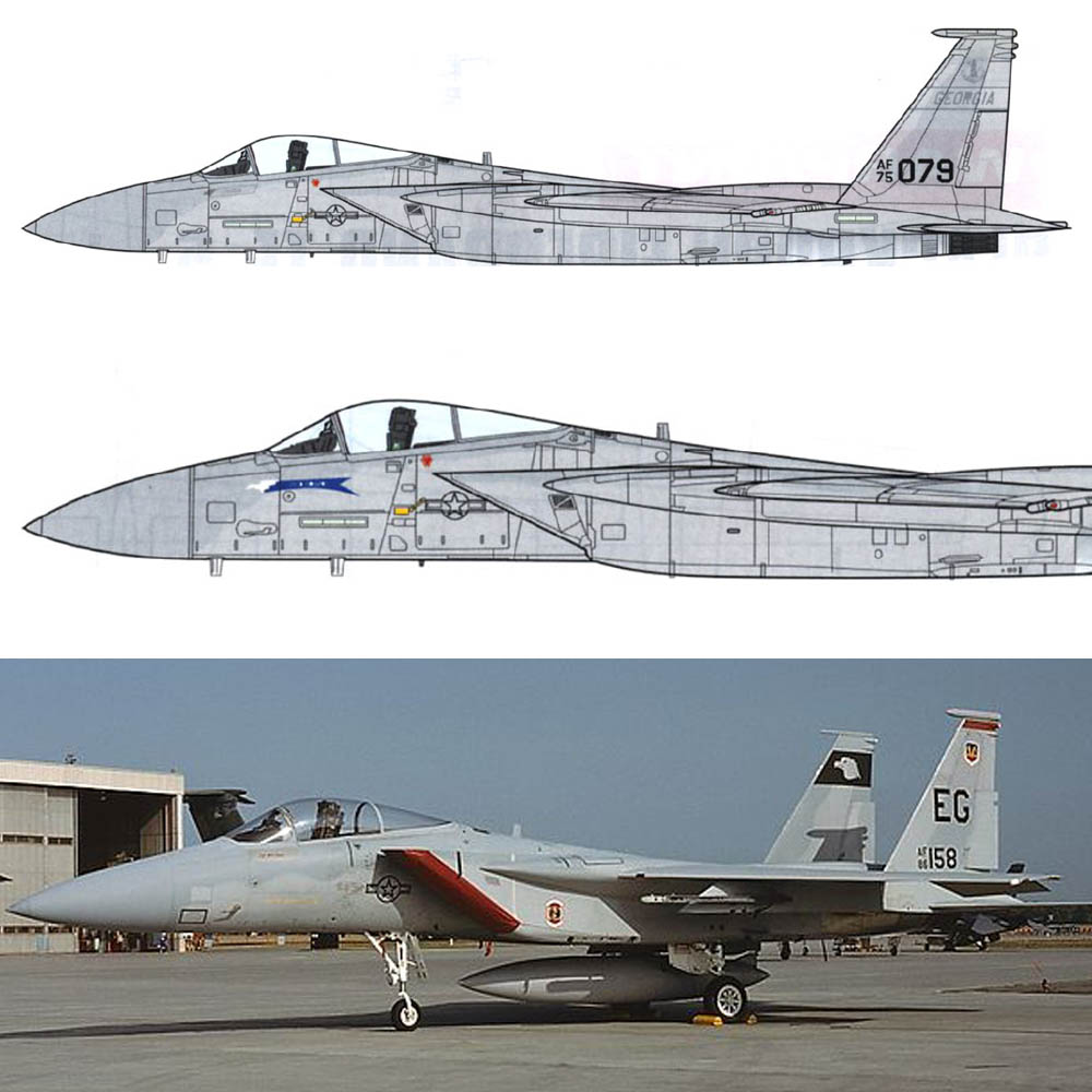 Set F-15 Ghost Grey Classic (anos 70 até 1991)