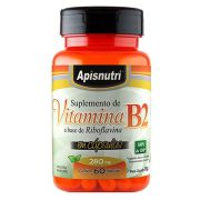 Vitamina B2 (Riboflavina) 280mg c/60 cápsulas Apisnutri