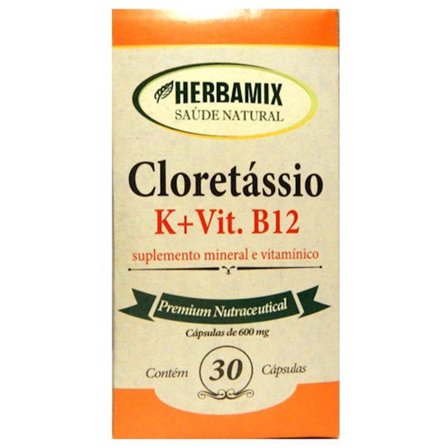 Cloretássio 500mg c/30 cápsulas Herbamix