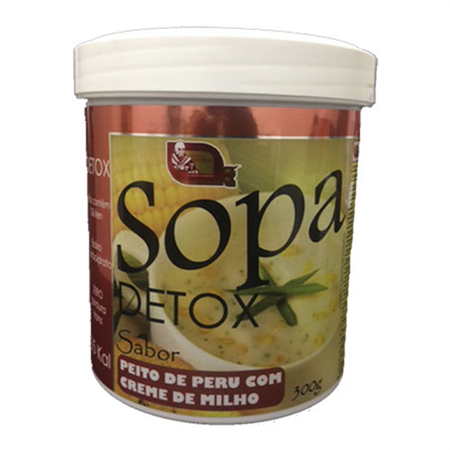 Sopa Detox 300g - Sabor Peito de Peru com Creme de Milho