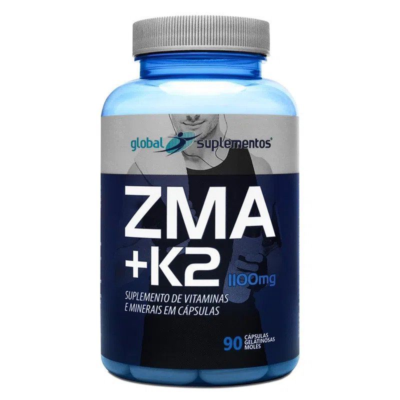 Zma + K2 1100mg c/90 cápsulas - Global Suplementos