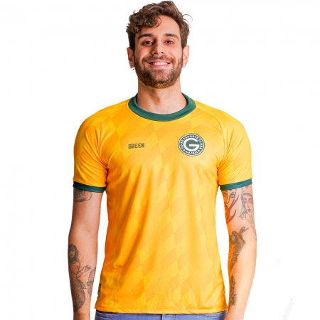 Camisa Oficial Goiás Green Goleiro 2022 Amarela