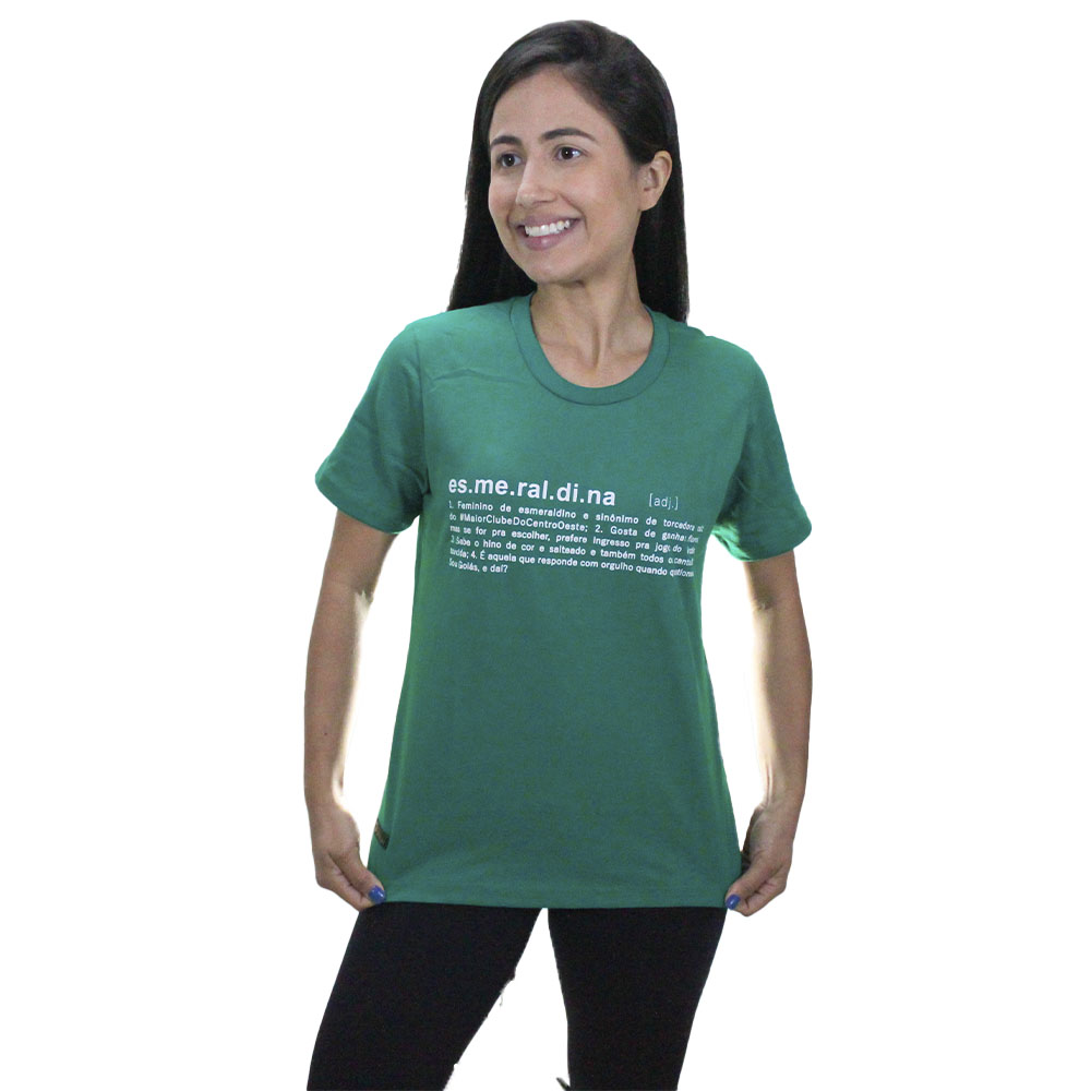 Camisa Goiás Esmeraldina Verde Feminina 2021