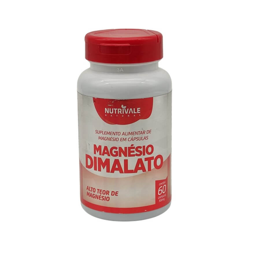 Magnésio Dimalato 60 Caps 500mg - NutriVale