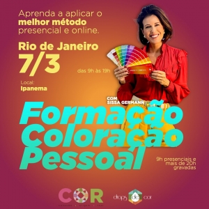 Curso de Formação em Coloração Pessoal - Rio de Janeiro