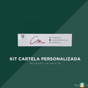 Kit Cartela Personalizada - Reposição 6 cartelas