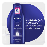 Loção Hidratante Milk Pele Seca e Extrasseca - 400ml - Nivea