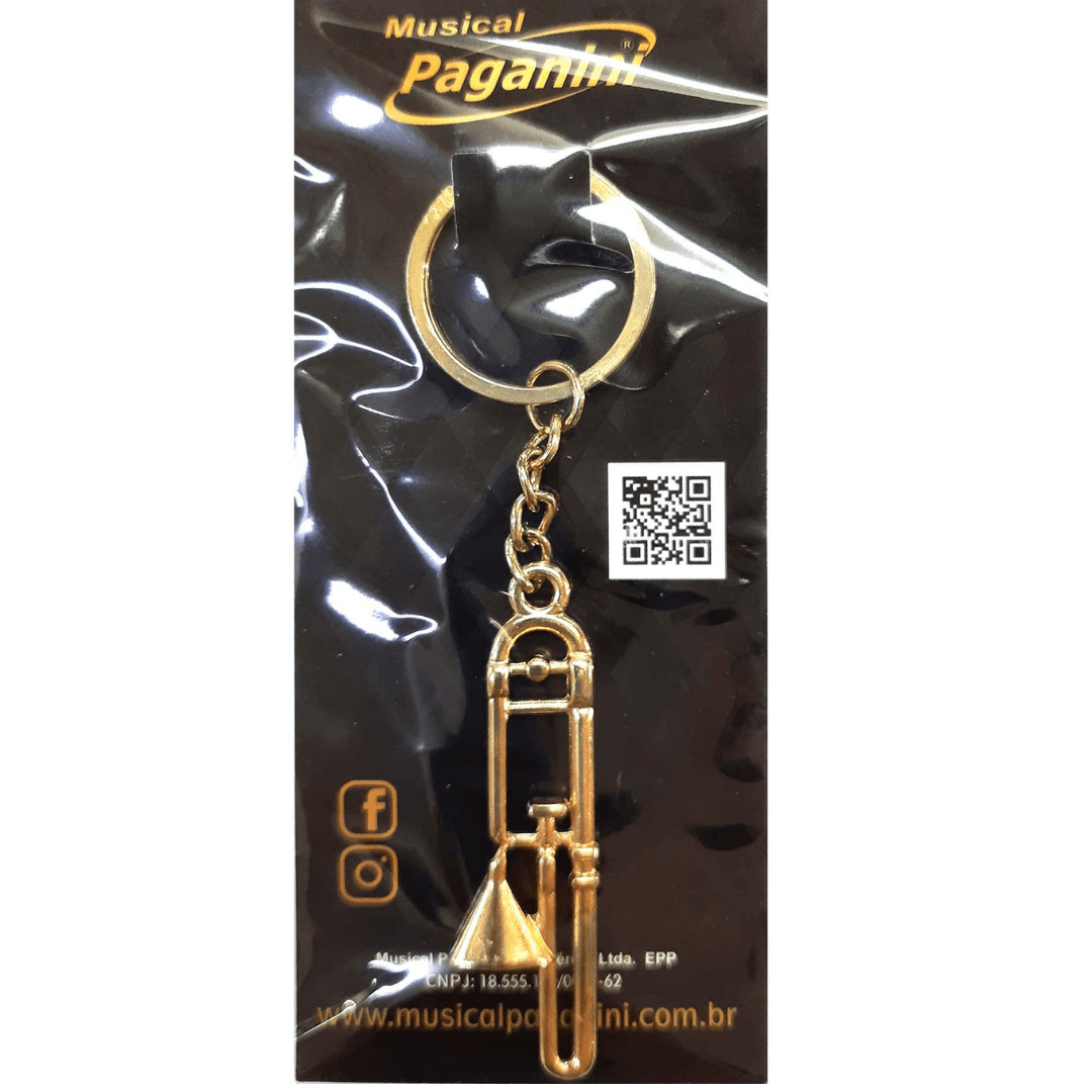 Chaveiro Metal Formato Trombone Paganini PCH088