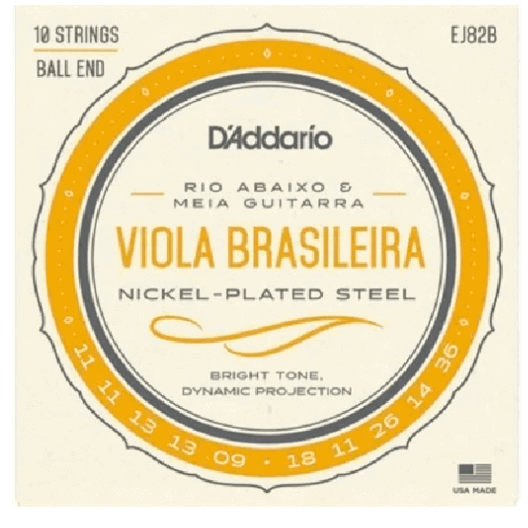 Encordoamento D'addario Para Viola Brasileira - EJ82B