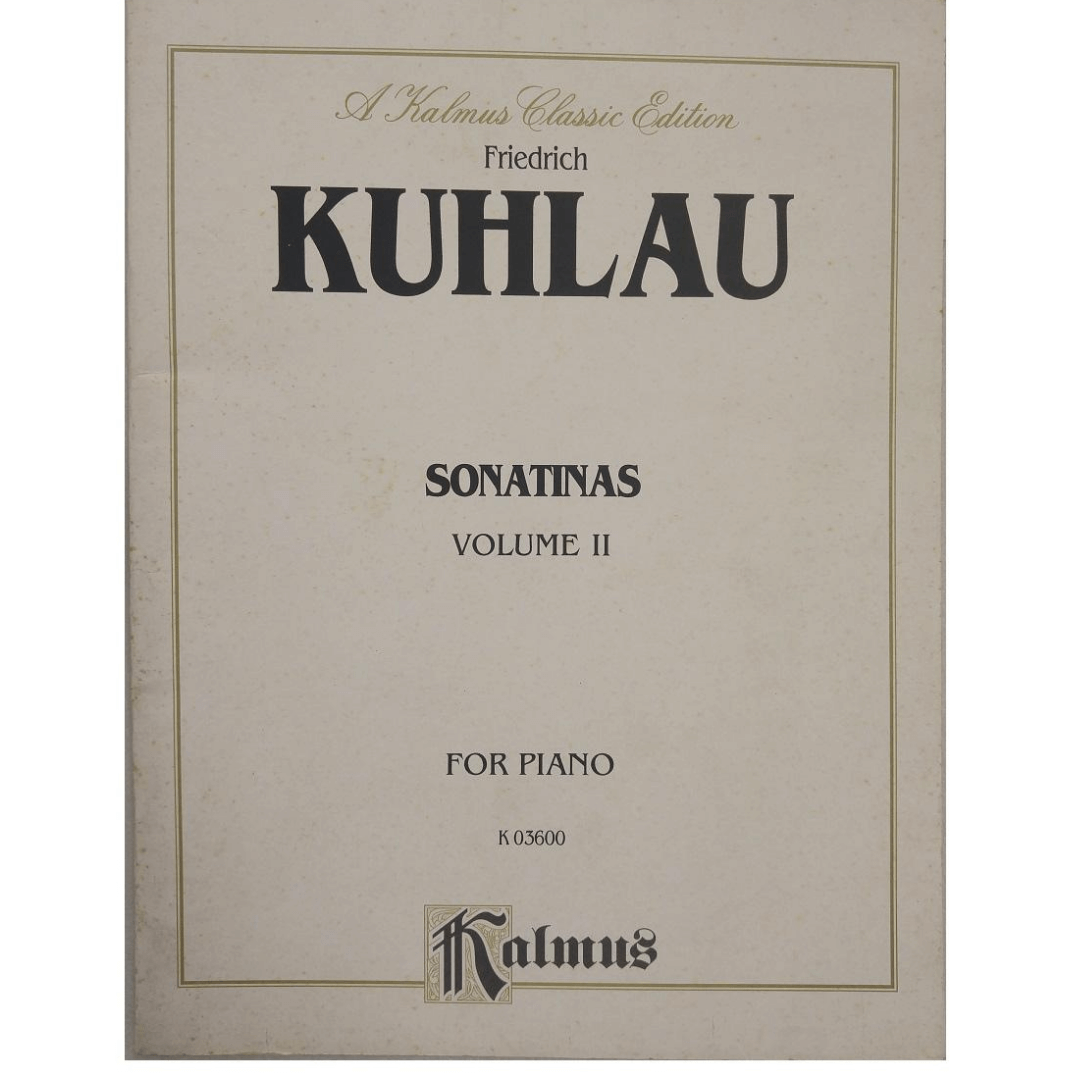 Friedrich Kuhlau Sonatinas Volume II for Piano K03600 Kalmus