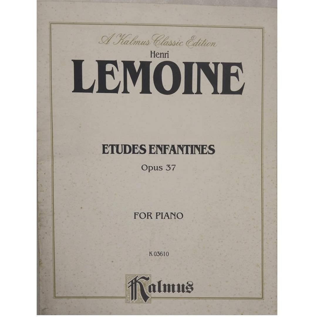 Henri Lemoine Etudes Enfantines Opus 37 for Piano K03610 Kalmus