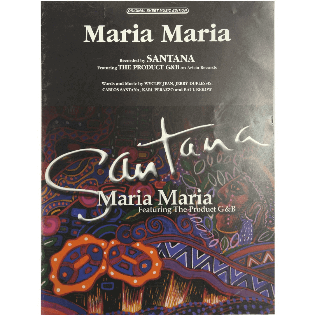Maria Maria Recorded by Santana Featuring The Product G&B on Arista Records PVM00059