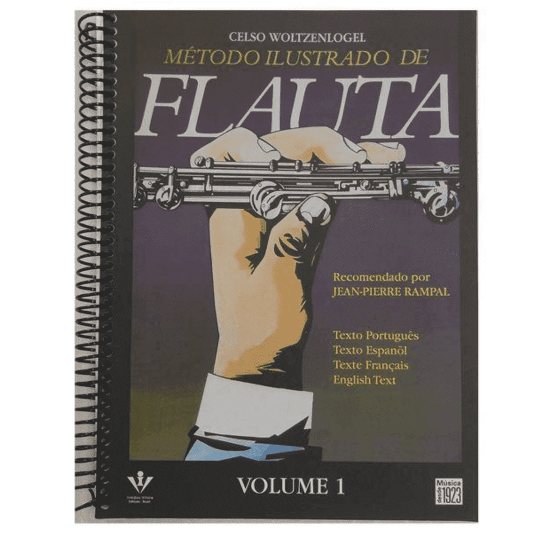 Método Ilustrado de Flauta Volume 1 - Celso Woltzenlogel - 403M