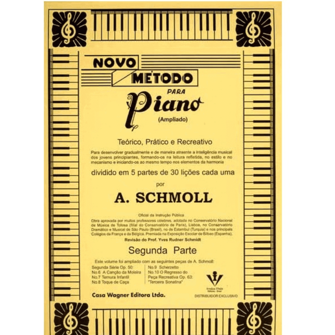NOVO MÉTODO PARA PIANO - 2ª PARTE - A. Schmoll - 052CW