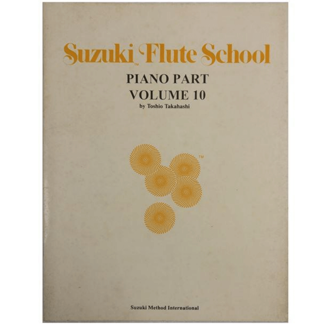 Suzuki Flute School Piano Part Volume 10 - Método para Flauta - 6966USA