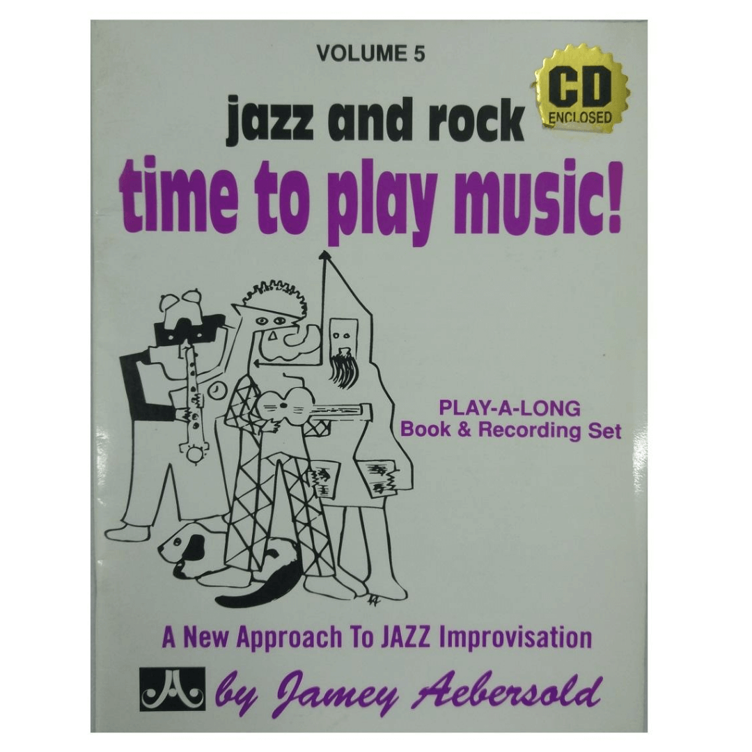 Volume 5 Jazz and rock - Time to play music! Jamey Aebersold P/ Instr. em C, Eb, F, Bb - V5DS