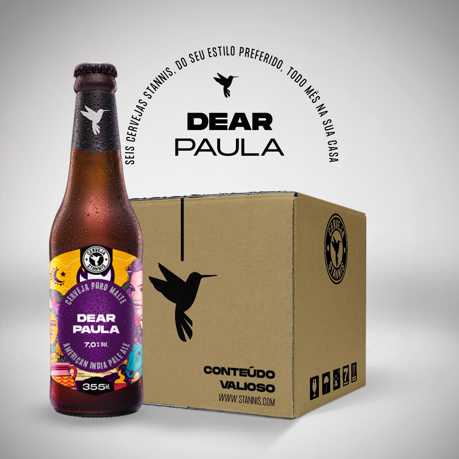 Assinatura Box Cerveja Stannis Dear Paula 500 ml (Mensal)