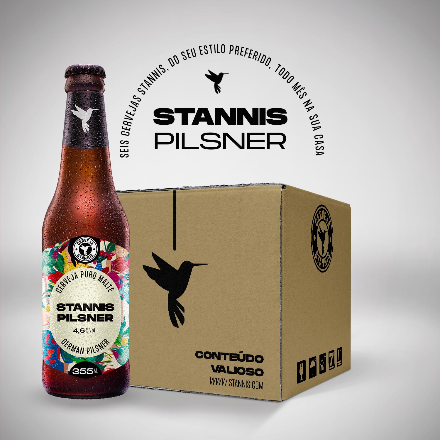 Assinatura Box Stannis Pilsner 600ml (Mensal)