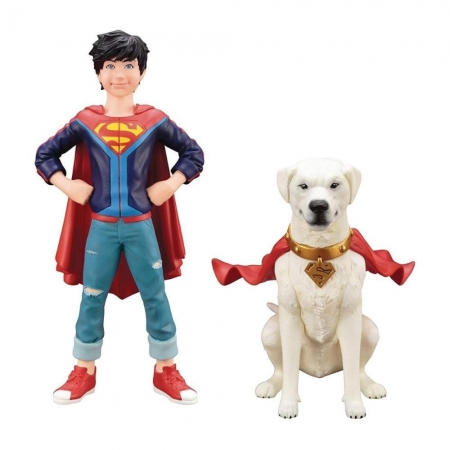 KOTOBUKIYA Superboy & Krypto (2 Pack) - ArtFX+ Statue