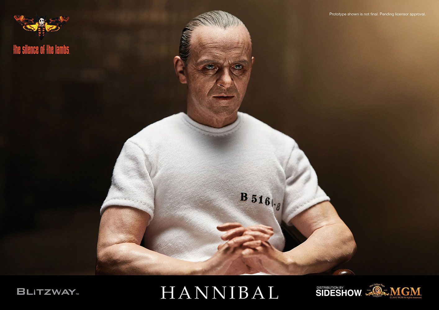 Blitzway Hannibal Lecter White Prison Uniform 1/6 Figure