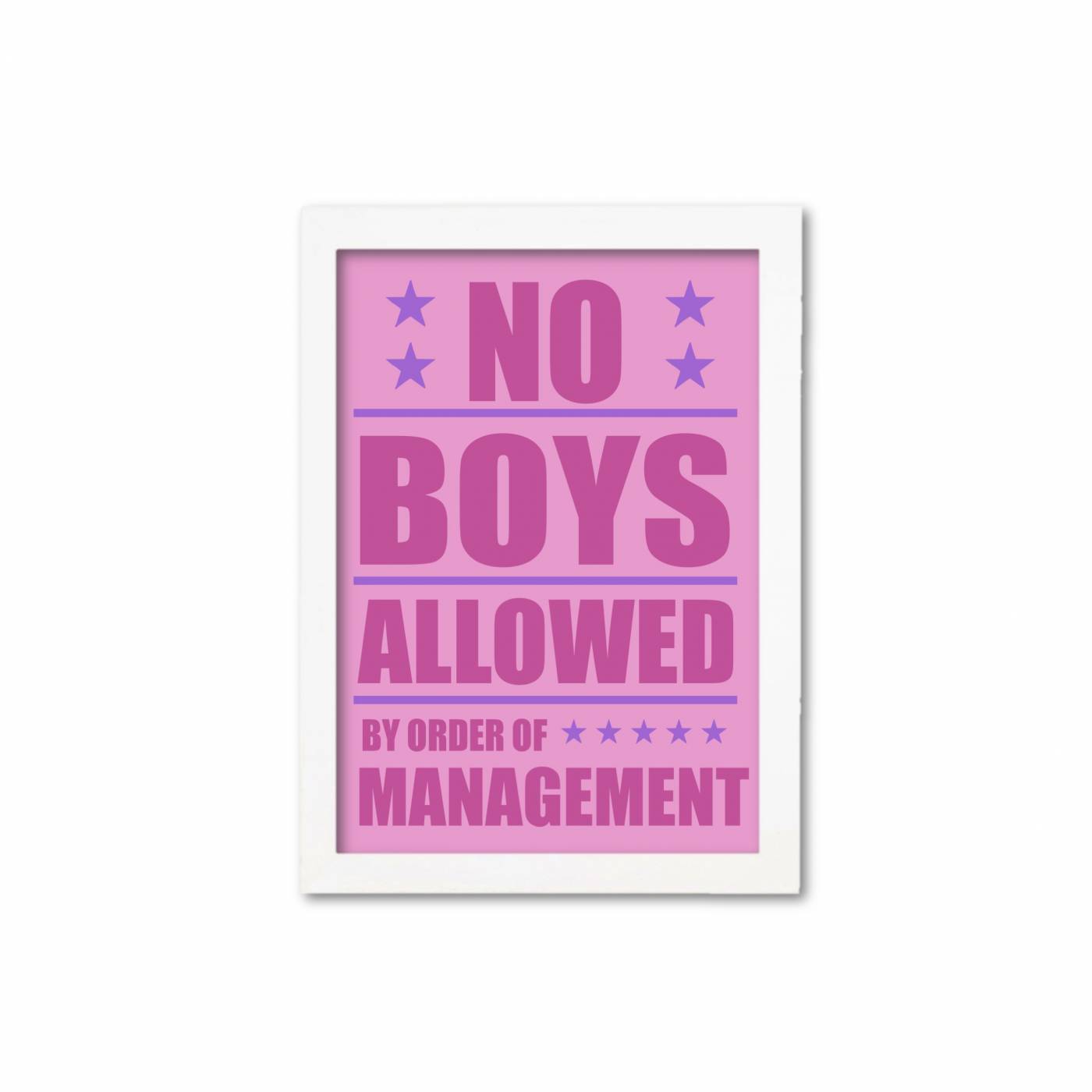 No boys