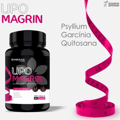 LIPO MAGRIN -100%NATURAL -60 CAPSULAS DE 500 MG