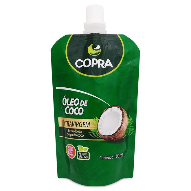 Copra  Óleo de Coco Extravirgem - 100ml Pouch