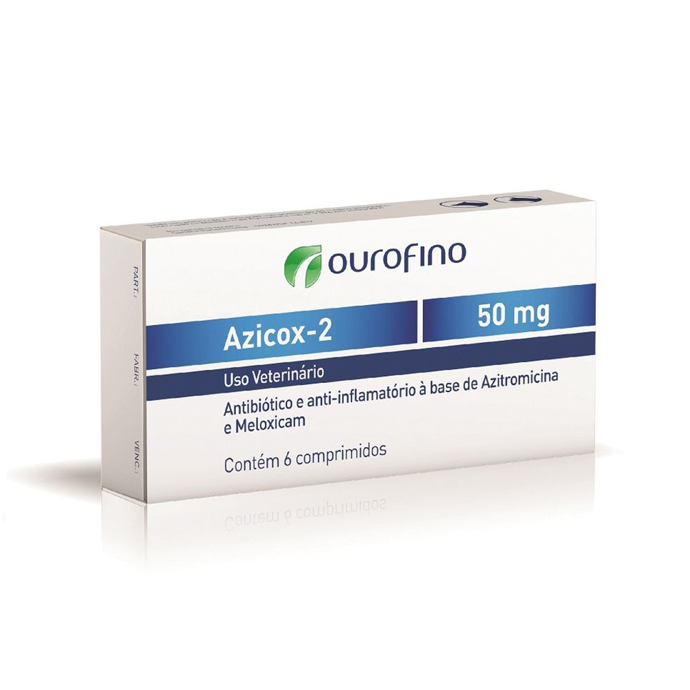 Azicox-2 50 mg Ourofino 6 Comprimidos