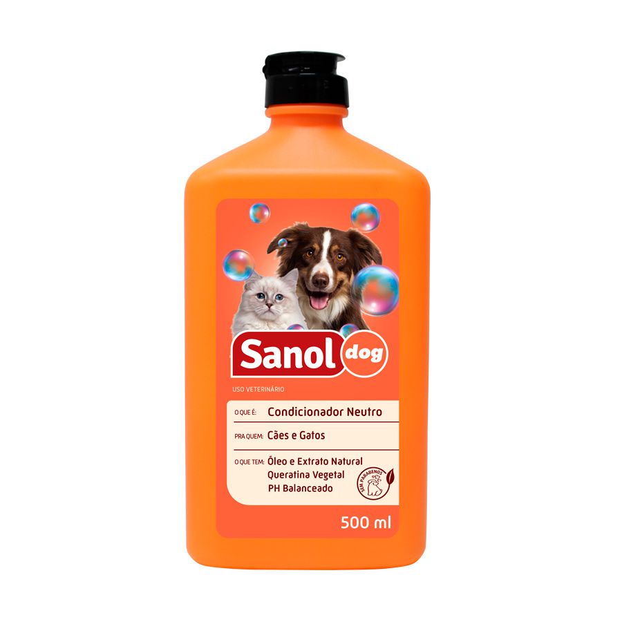 Condicionador Sanol Dog Neutro Para Cães E Gatos 500 ml